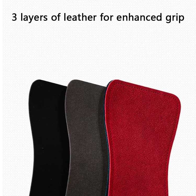 standard leather gym grips with 3 layer construction detail