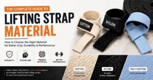 Lifting strap materials cotton, nylon and poly cotton